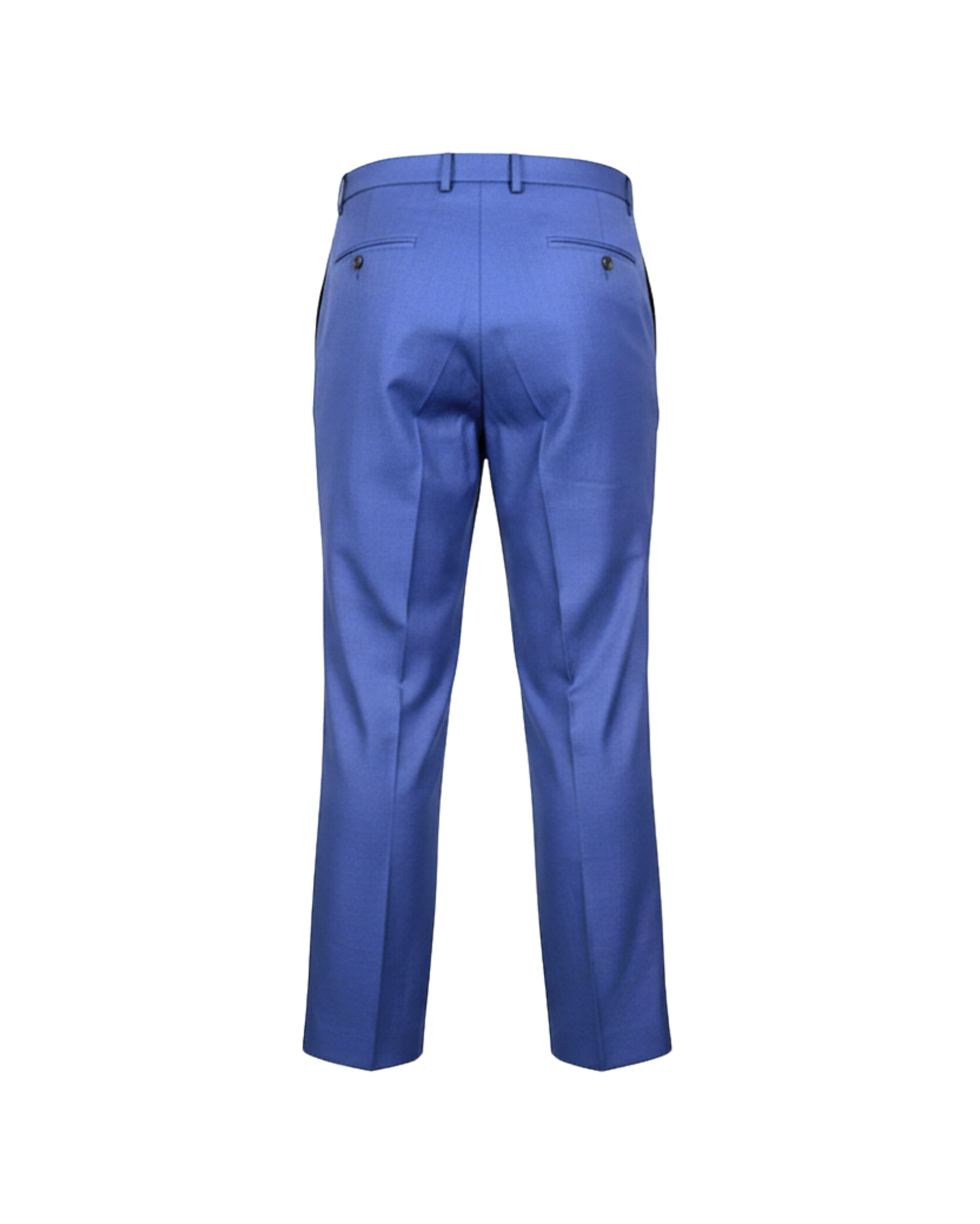 Tailory blue cropped tailored trousers back view
