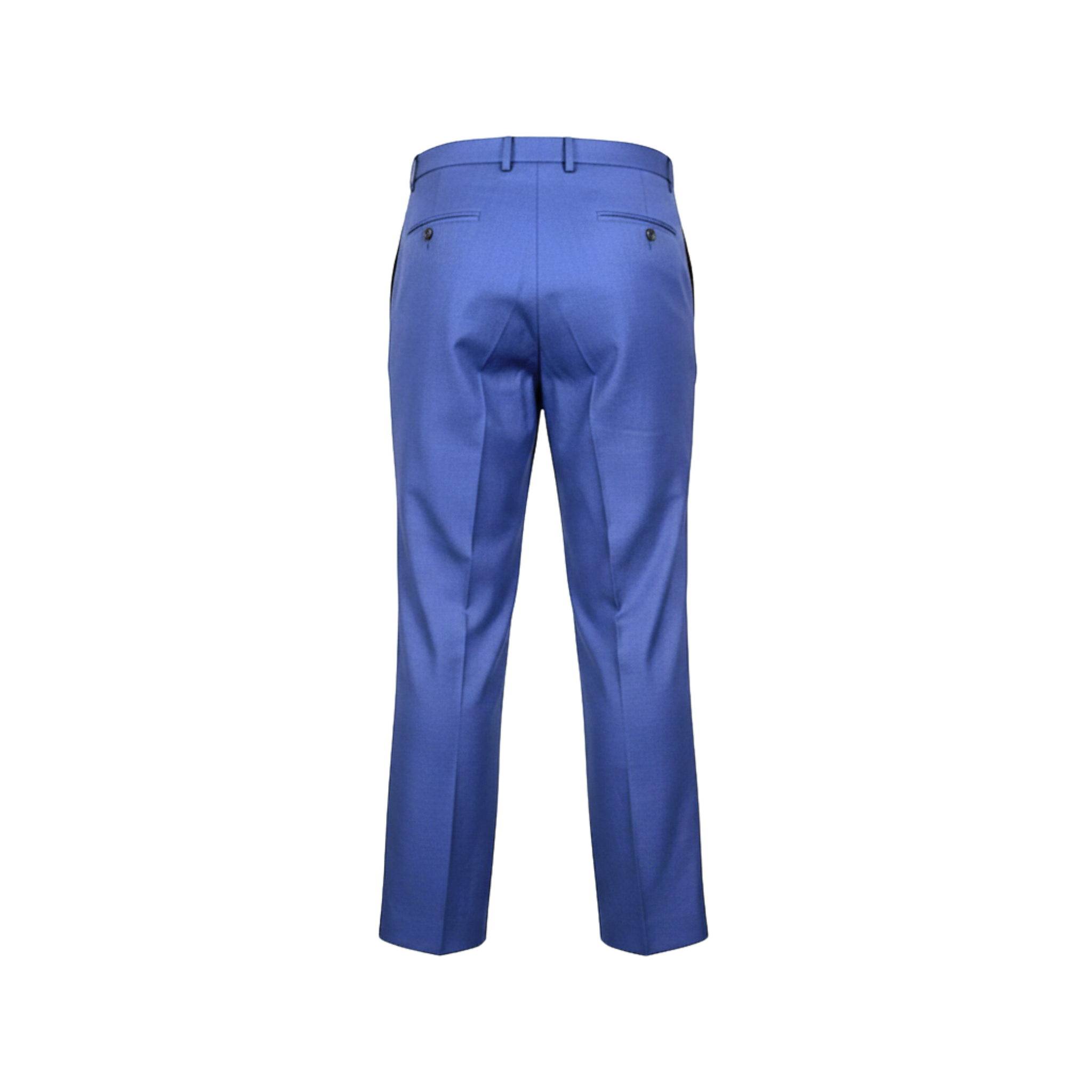 Tailory blue cropped tailored trousers back view