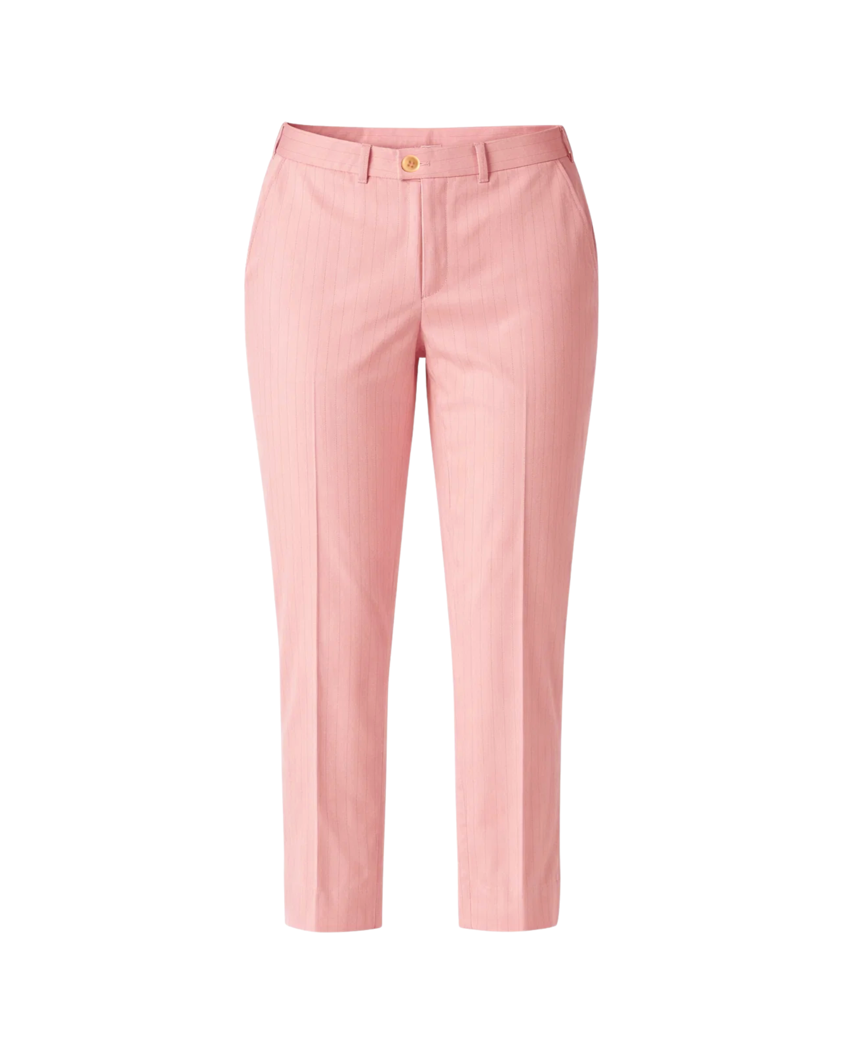 Tailory pink cropped tailored trousers front view