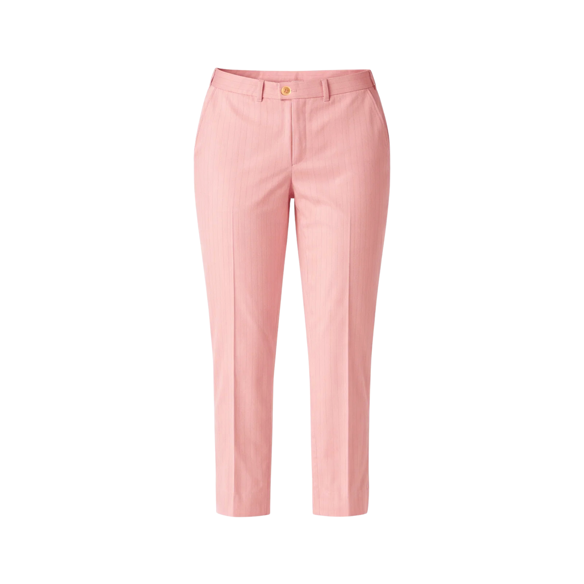Tailory pink cropped tailored trousers front view