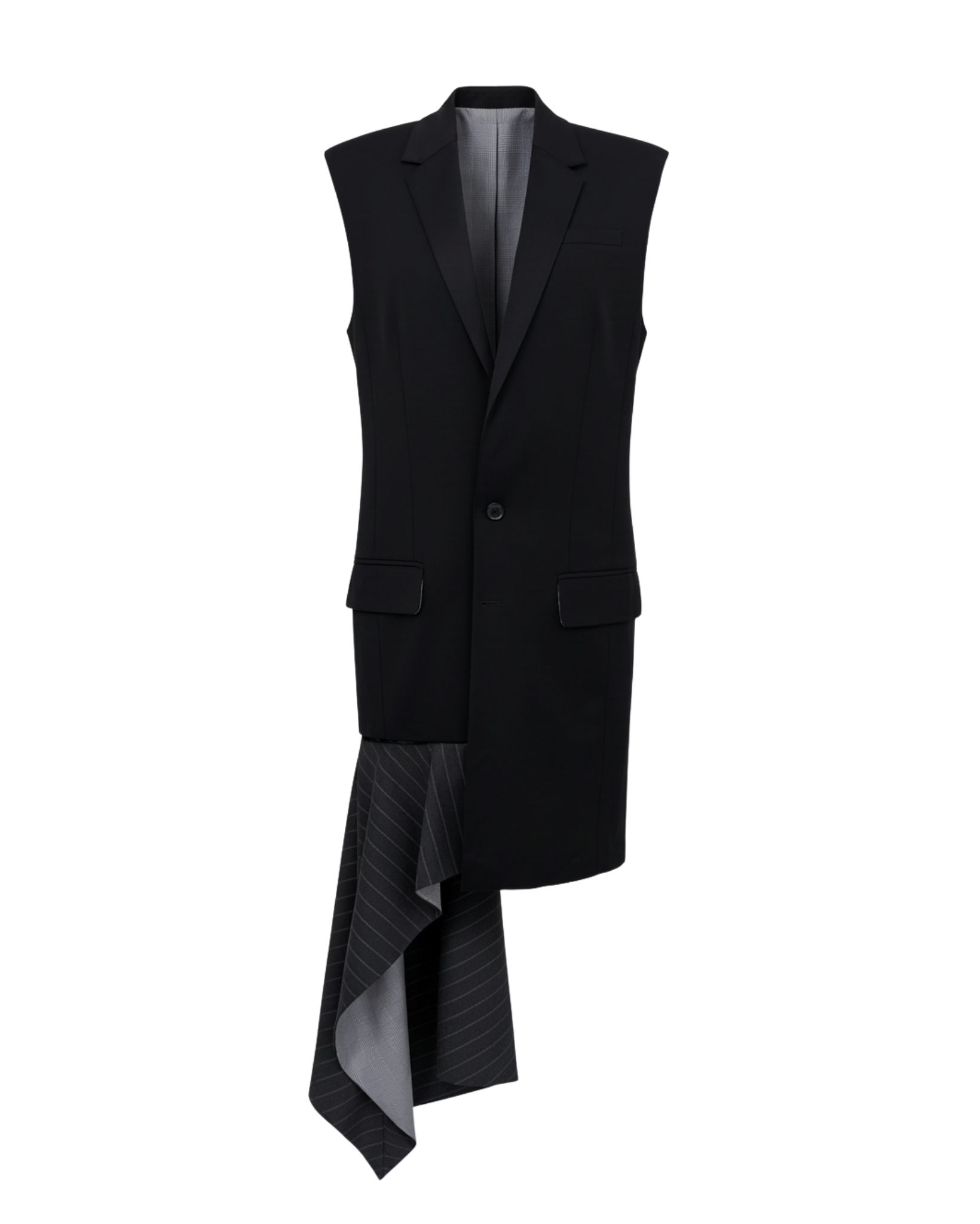 asymmetric train vest jackets frontview