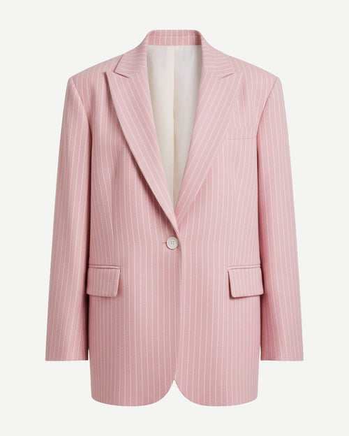 Tailory baby pink oversized blazer front view