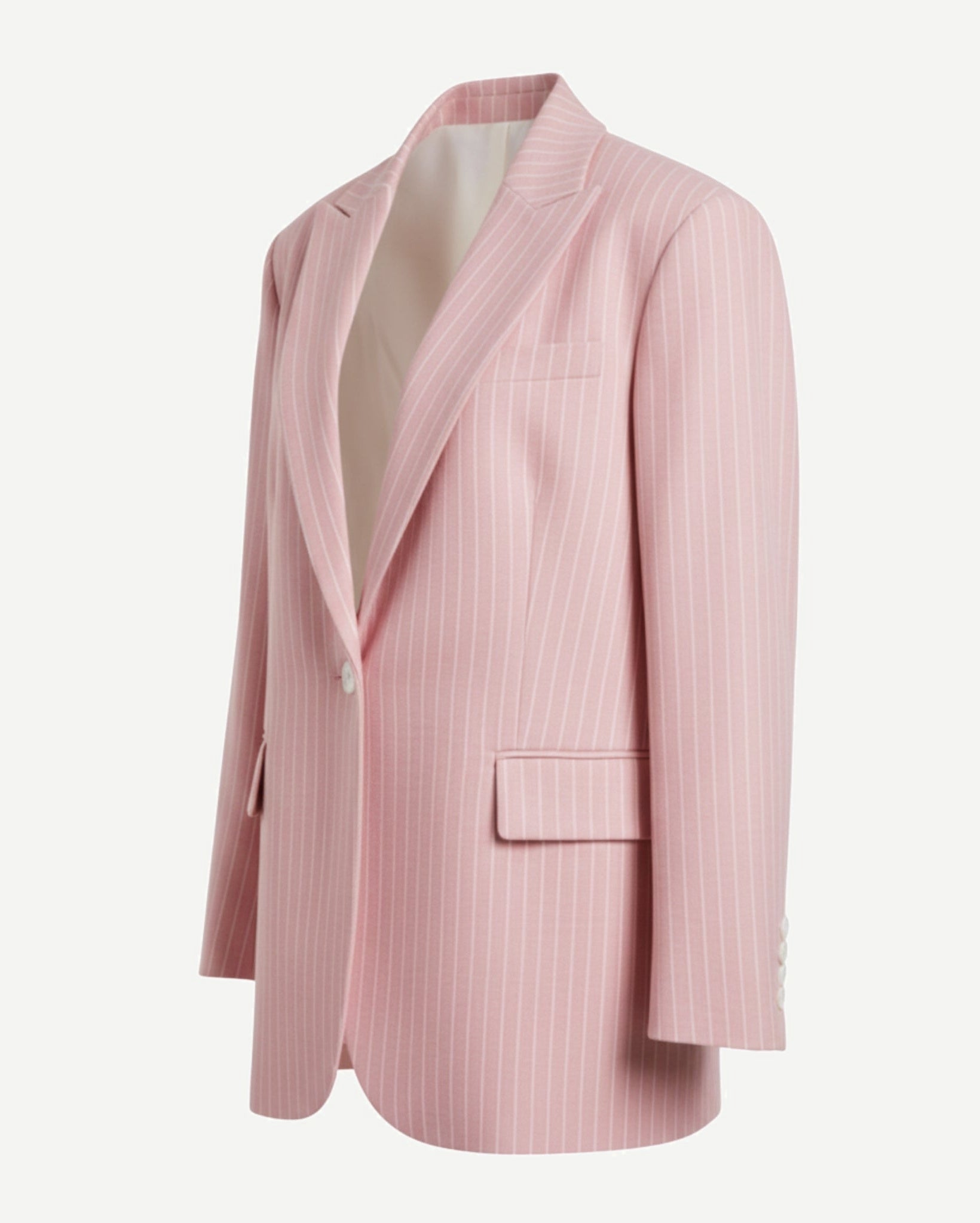 Tailory baby pink oversized blazer side view