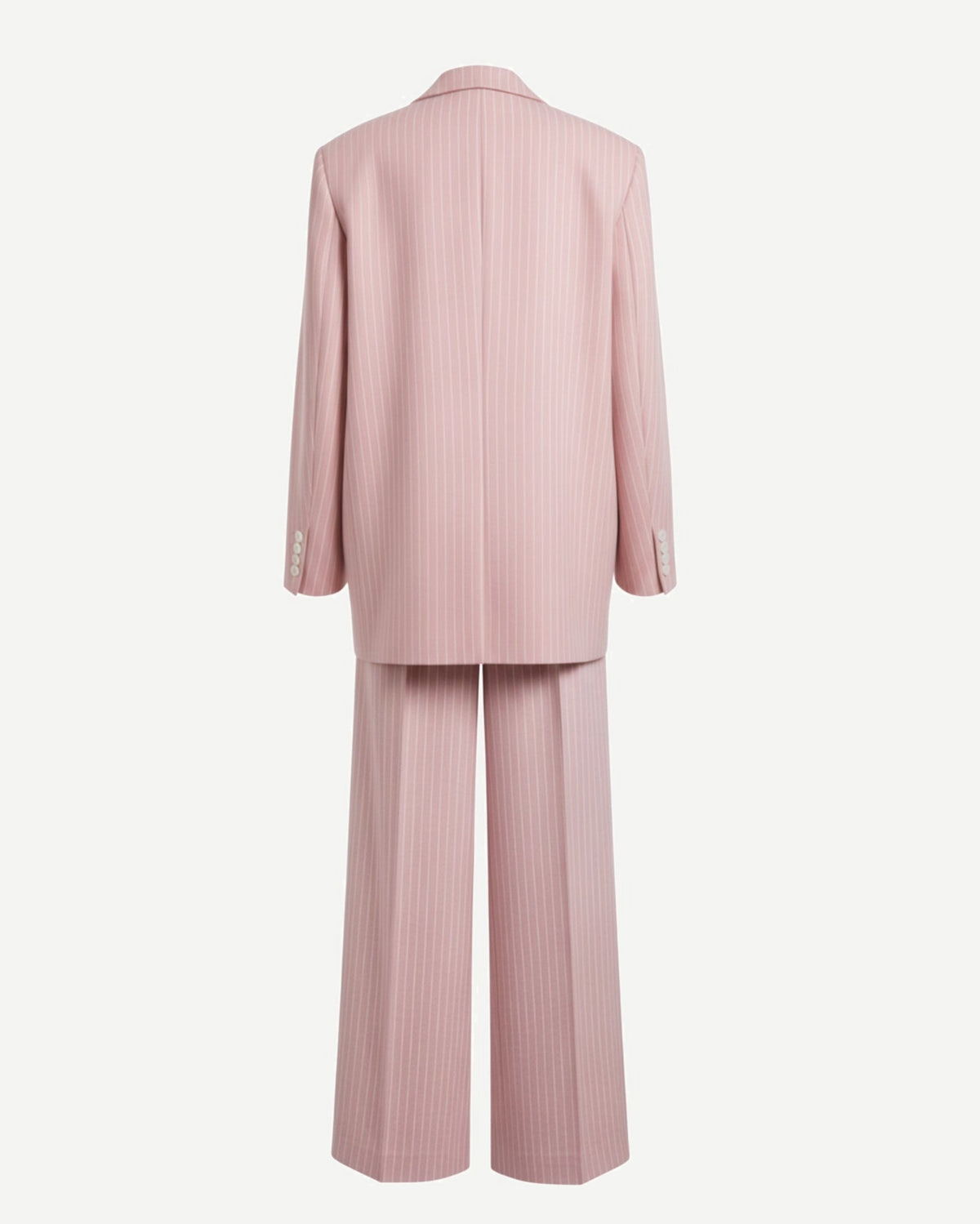 Tailory baby pink oversized suit set back view