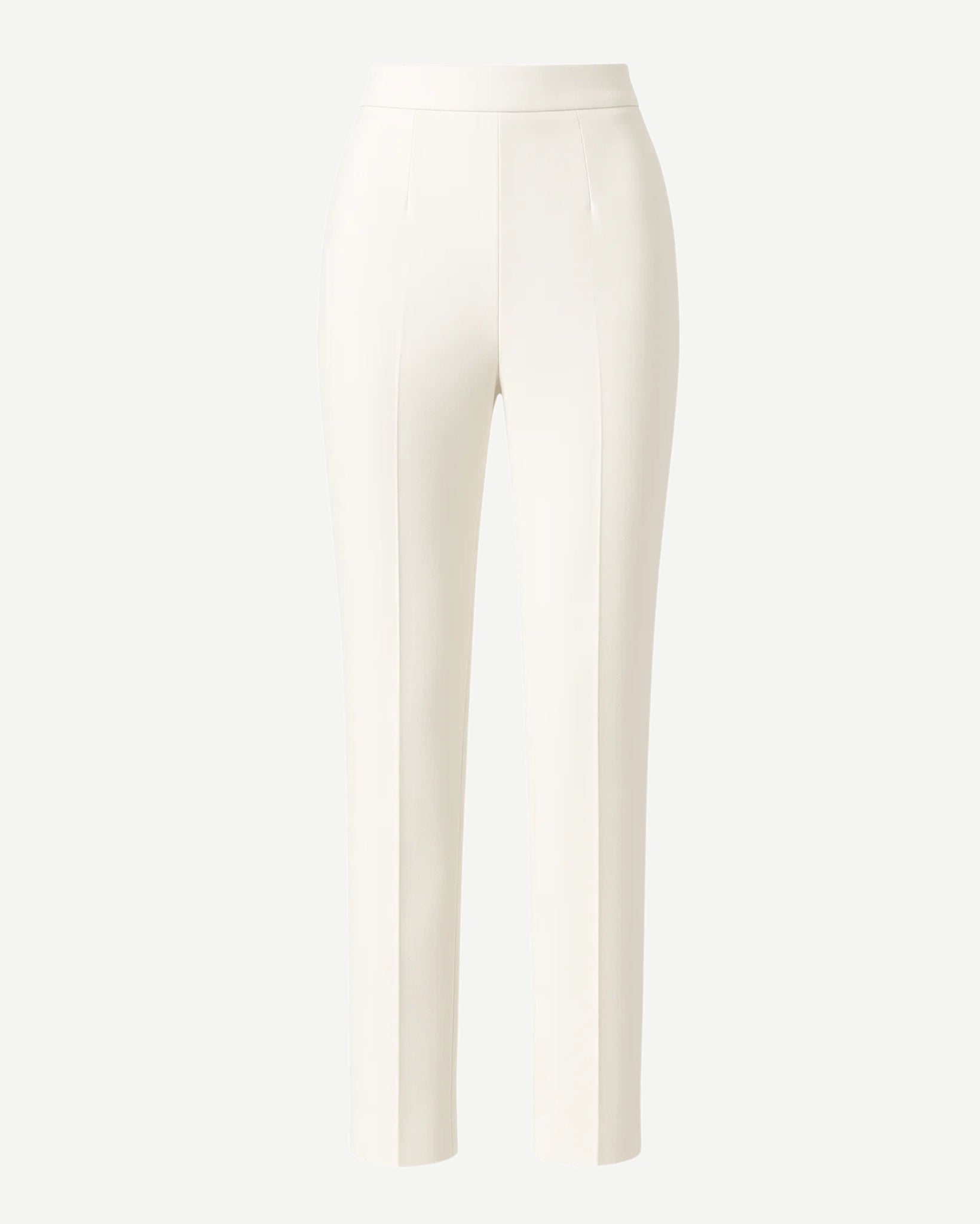 Tailory white fitted bridal trousers front view