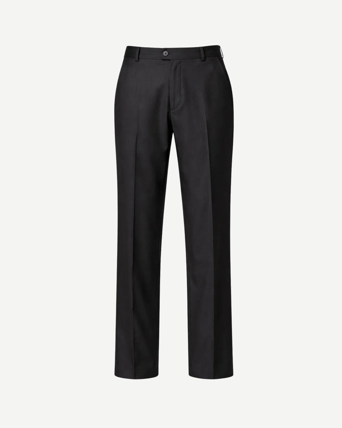 Tailory black flat-front tailored dress trousers front view