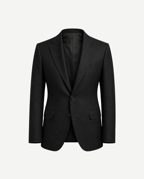 Black Loro Piana blazer front view