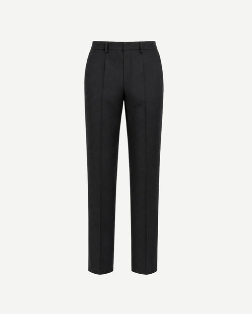 Black Loro Piana trousers front view