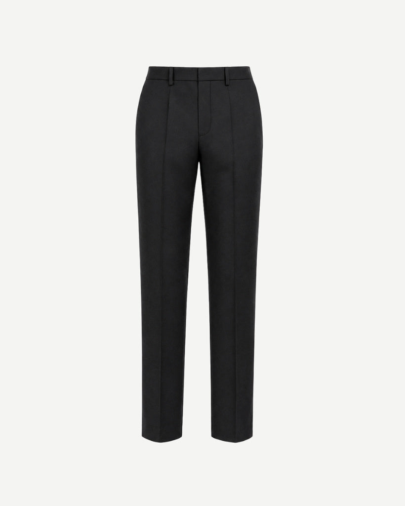 Black Loro Piana trousers front view
