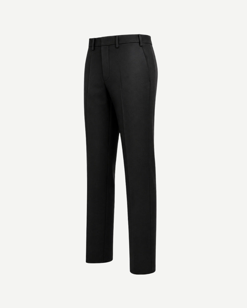 Black Loro Piana trousers side view