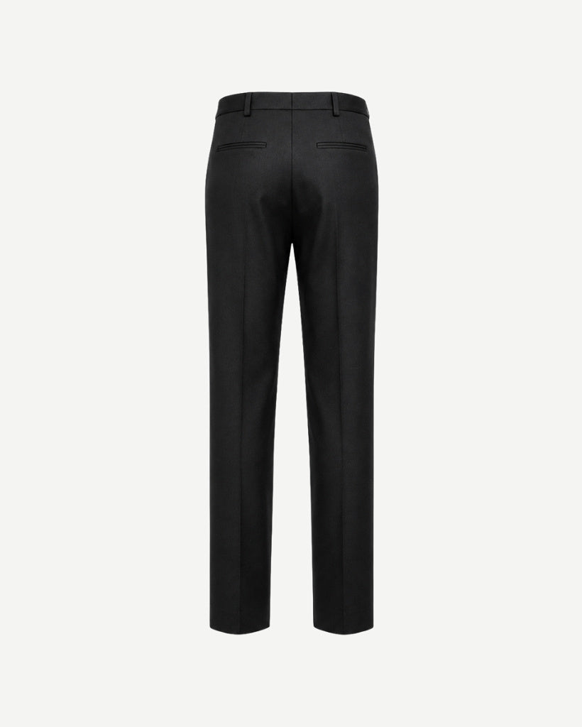 Black Loro Piana trousers back view