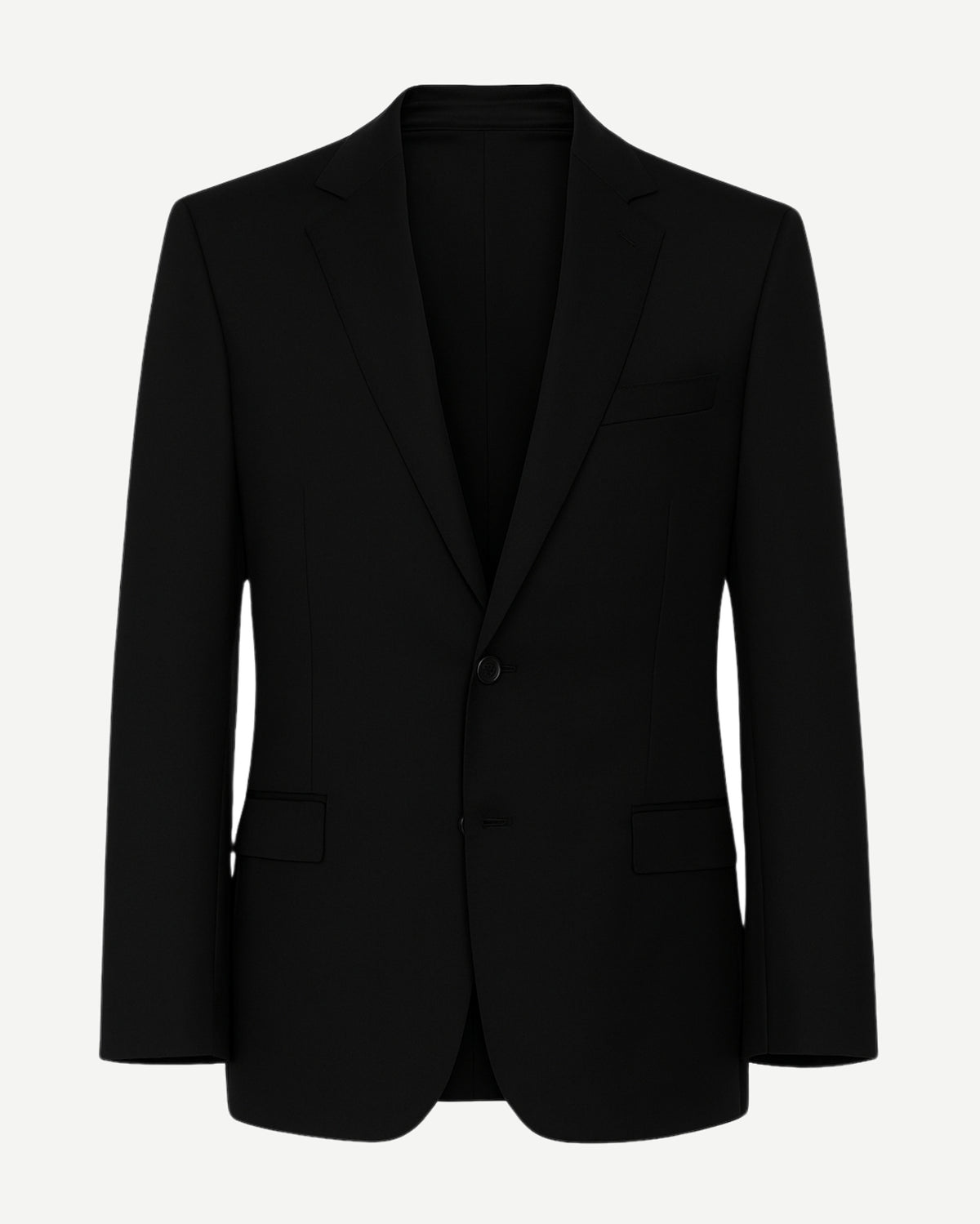 Tailory black wool single-breasted blazer front view