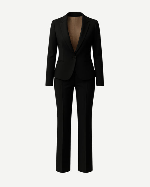Tailory_Suit_Black_Bridal_TwoPiece_SatinLapels_FrontView