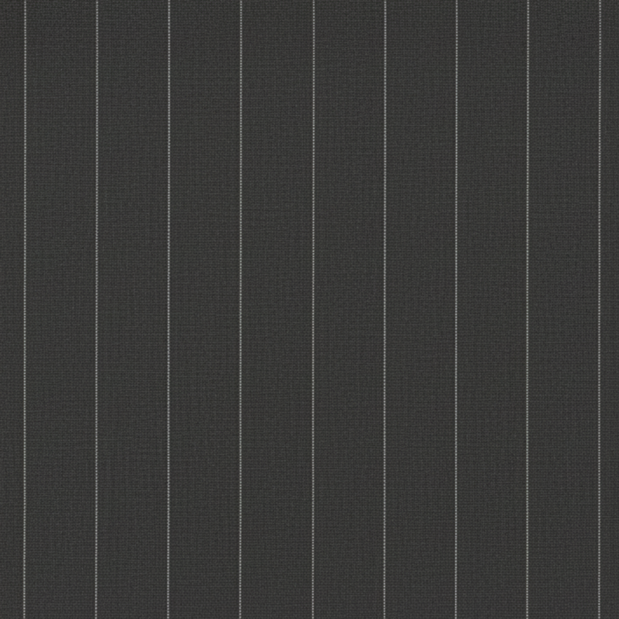 Tailory black pinstripe suiting fabric swatch
