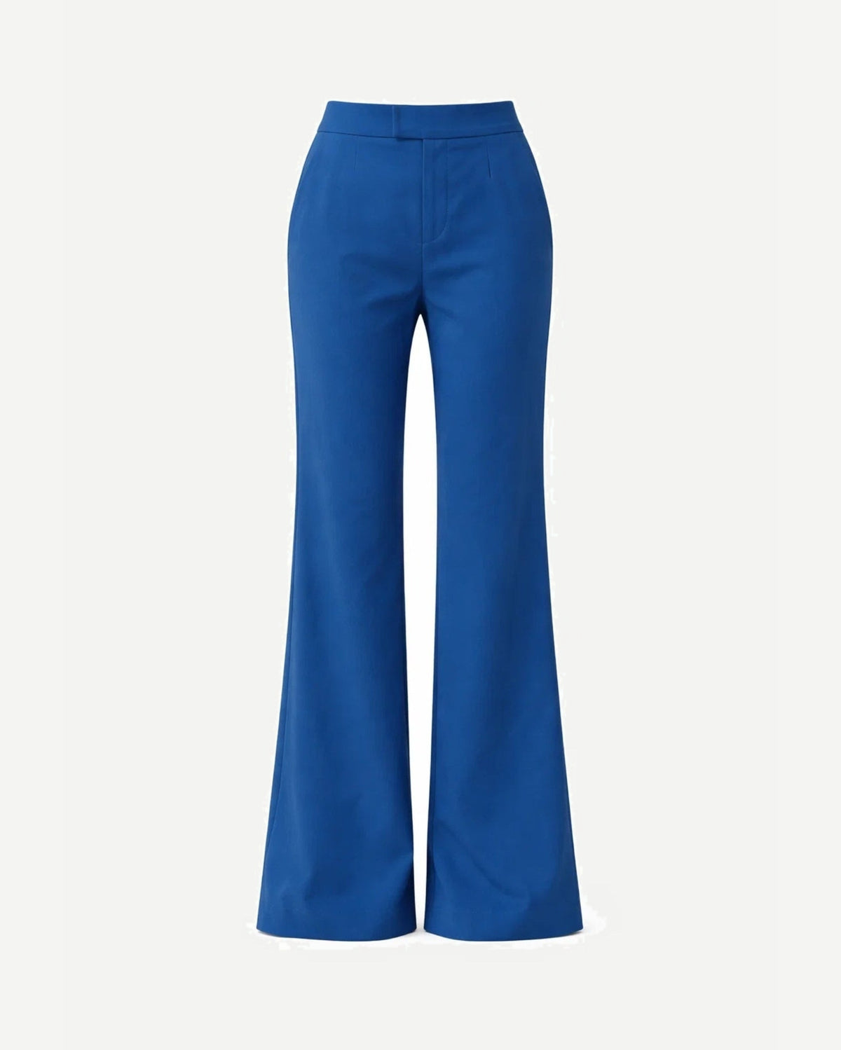 Tailory blue flared-leg tailored trousers front view