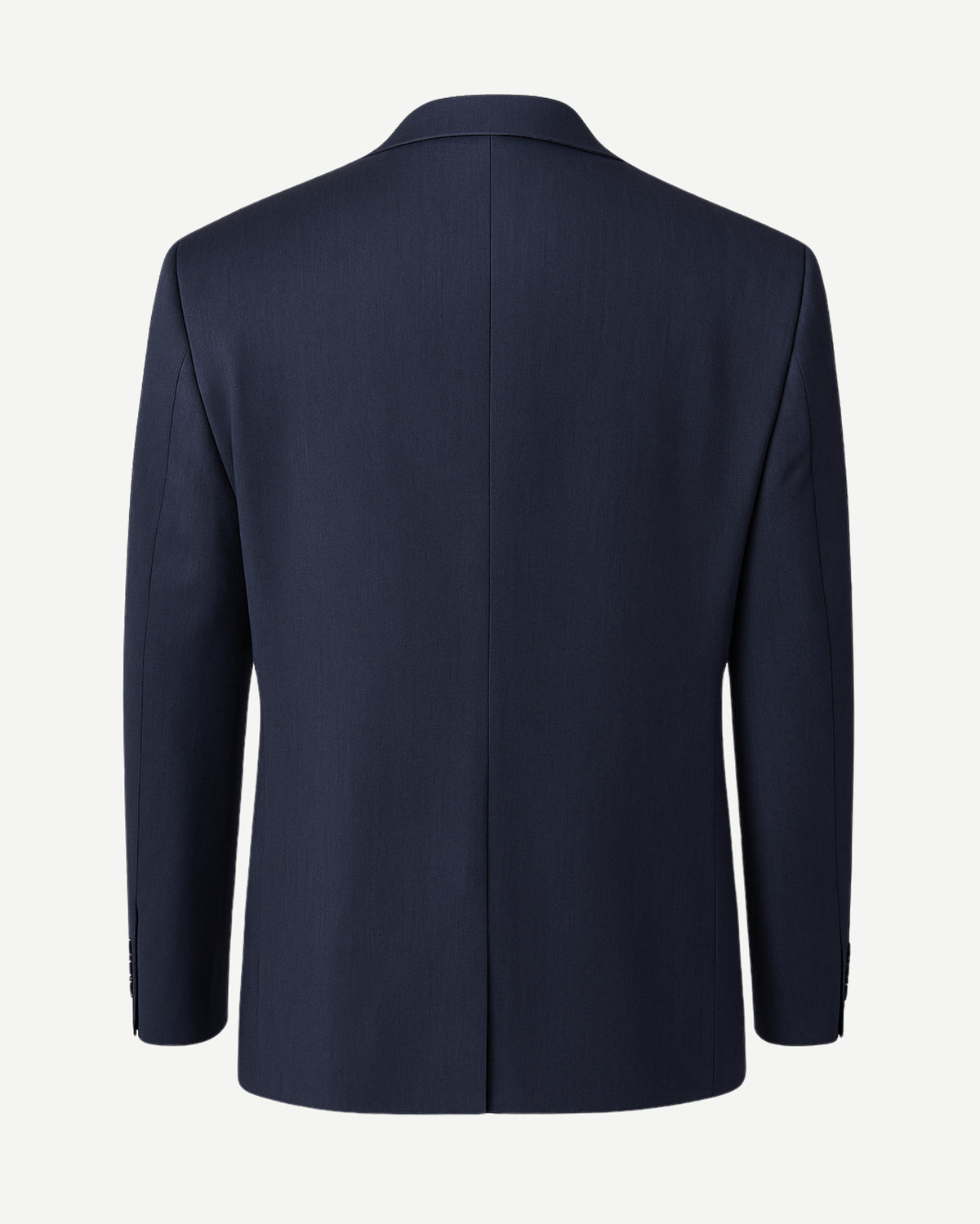Tailory navy wool notch lapel blazer back view