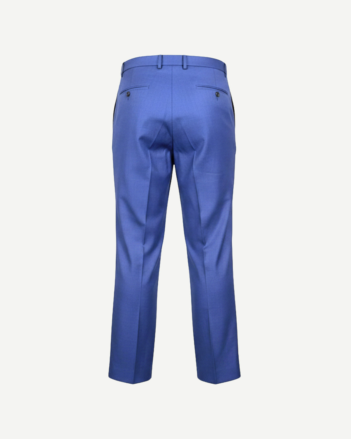 Tailory blue cropped tailored trousers back view