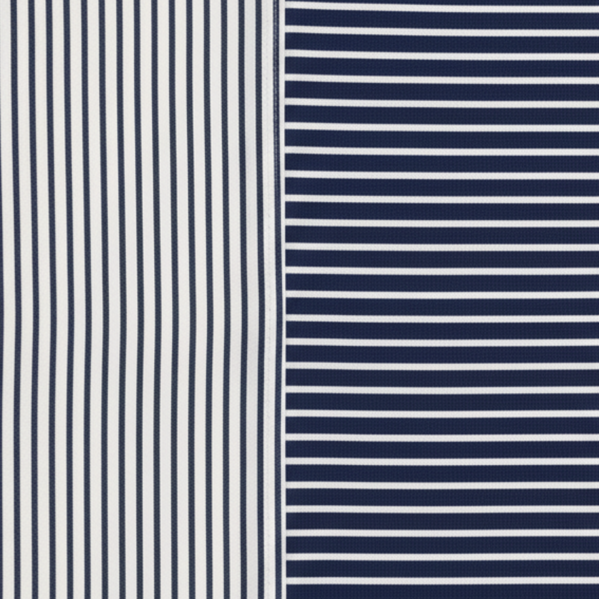 Tailory blue and white mixed stripe cotton shirting fabric swatch