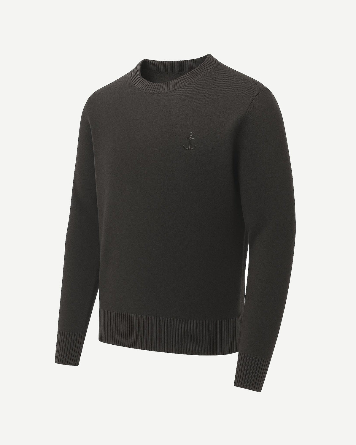 Tailory charcoal cashmere oversized pullover side view