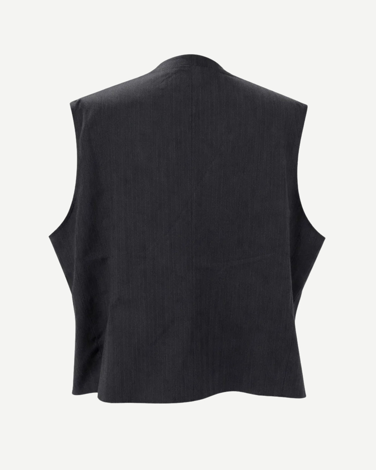 Tailory charcoal tailored vest back view