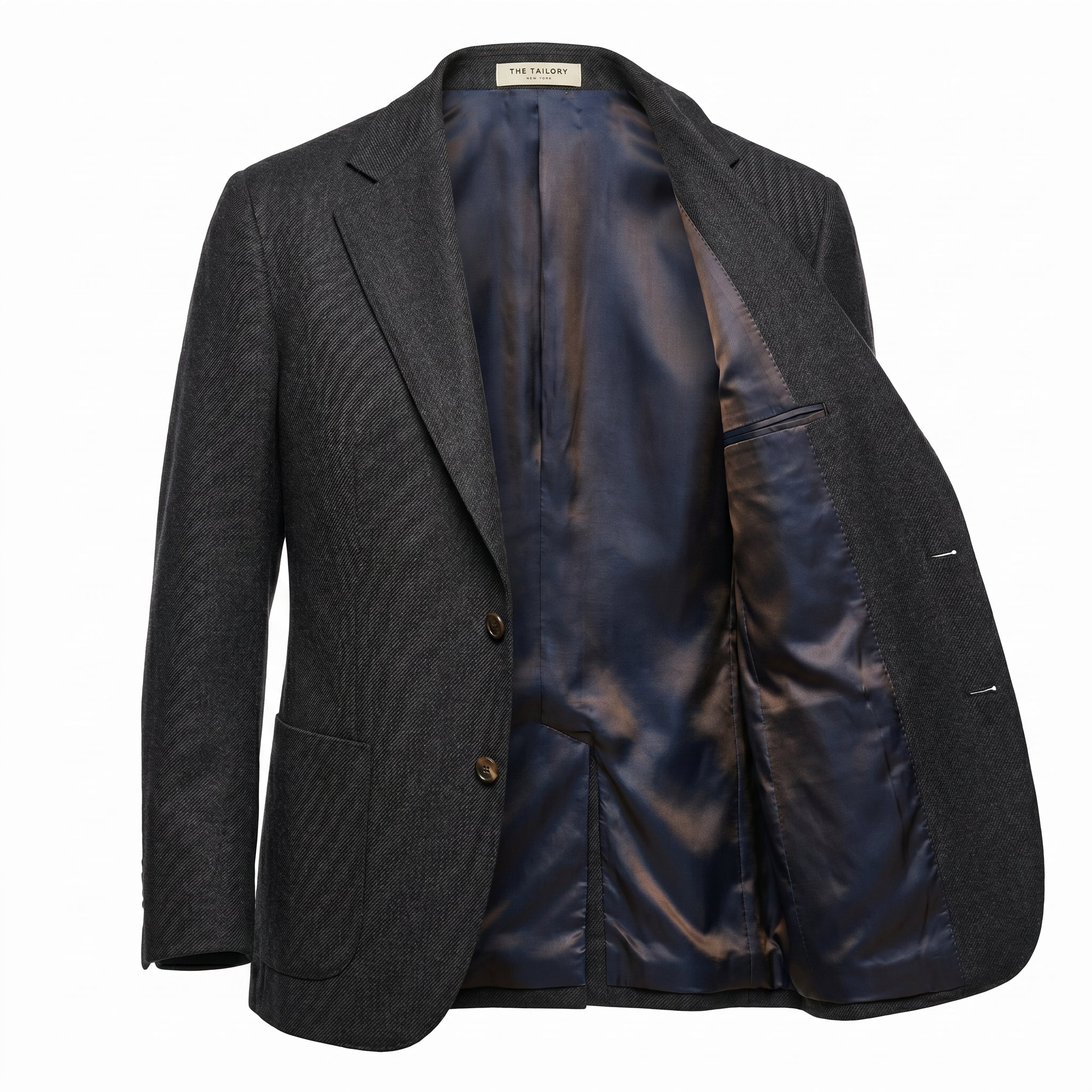 The Wide-Frame Wool Sport Coat — front view — The Tailory NYC, Director's Cut