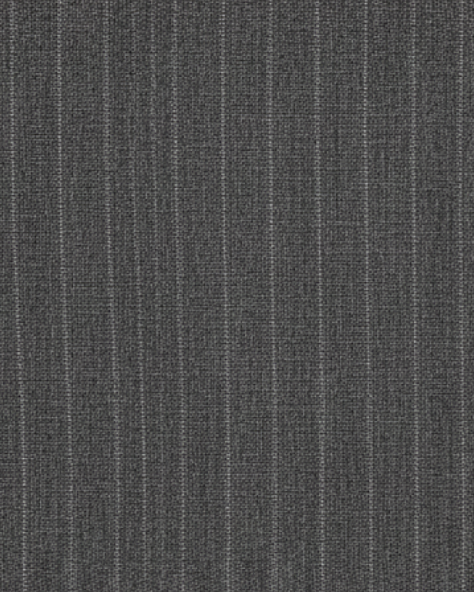Tailory charcoal pinstripe suiting fabric with tonal embroidery
