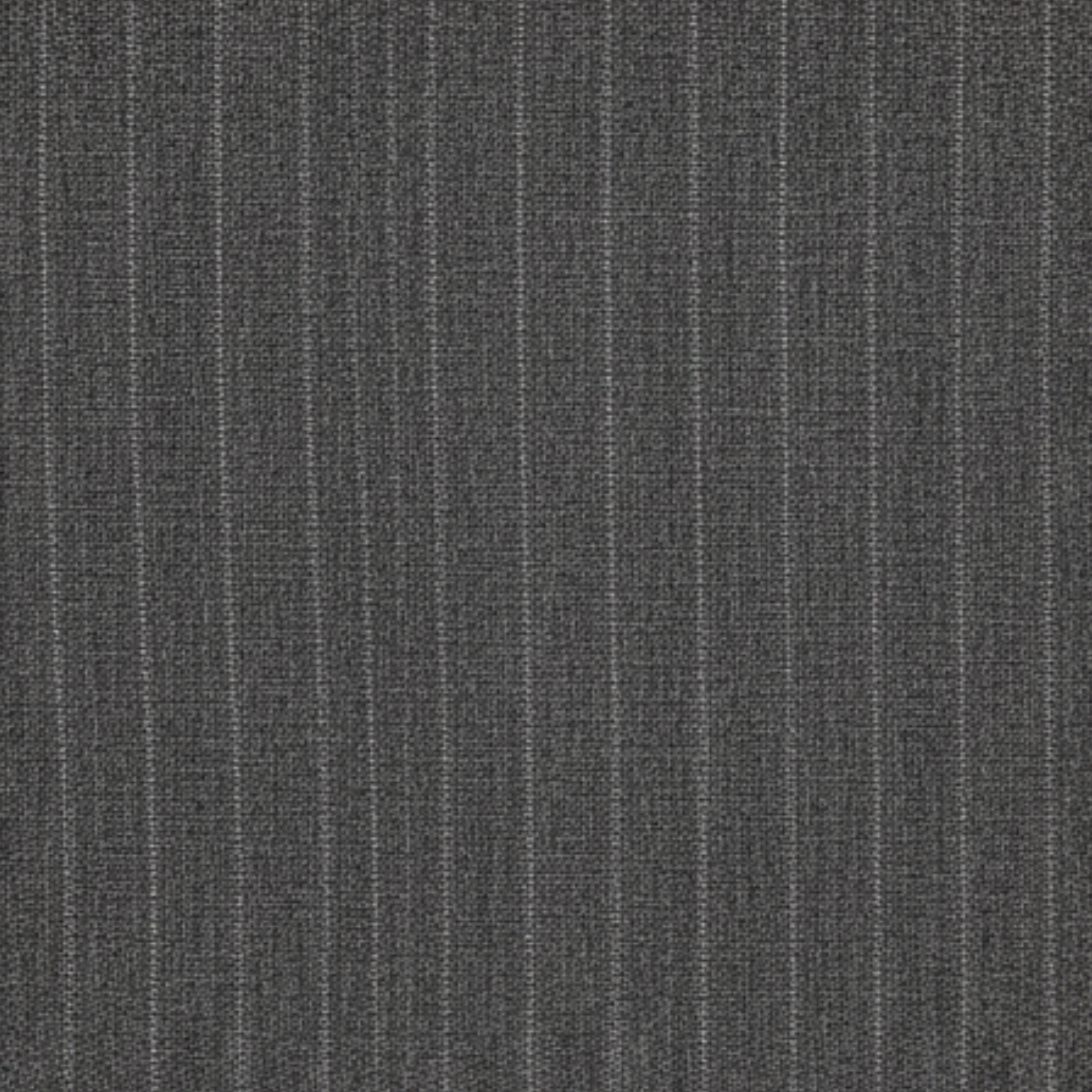 Tailory charcoal pinstripe suiting fabric with tonal embroidery