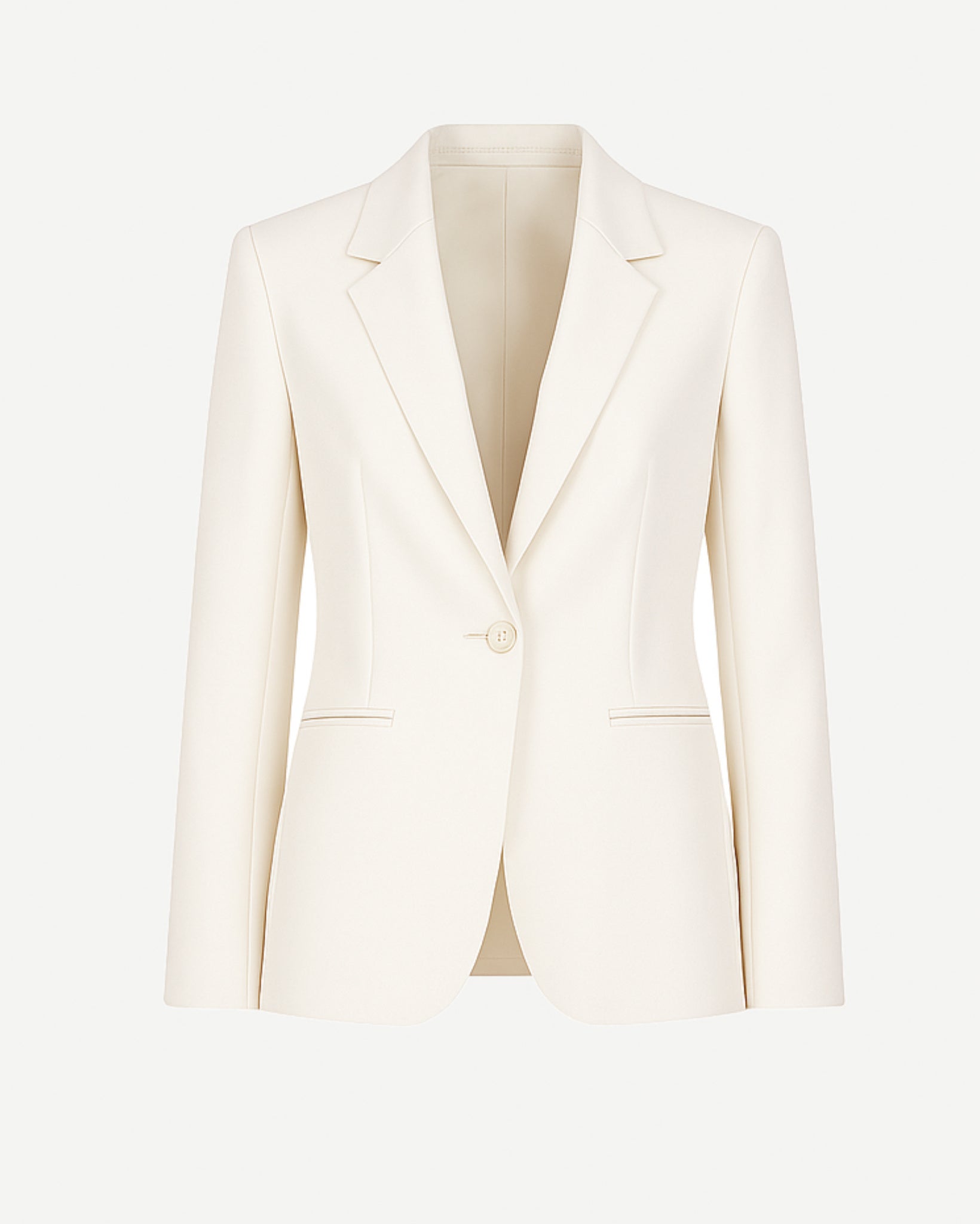 Tailory_Jacket_Ivory_SatinLapel_SingleButton_FrontView