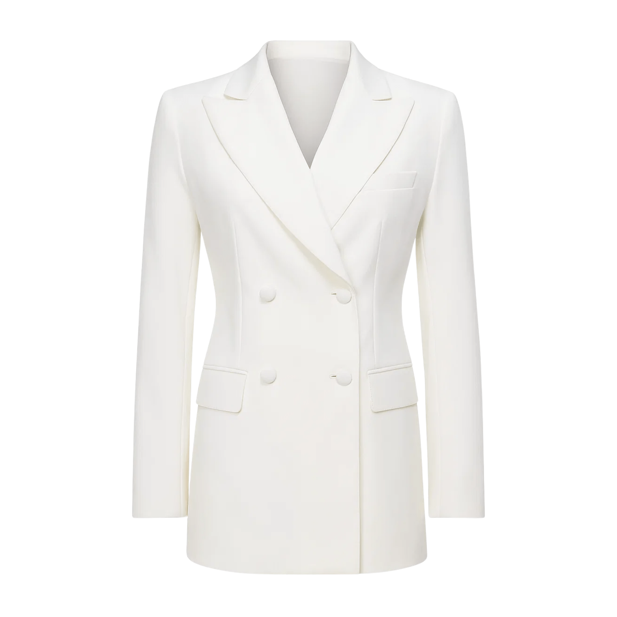 City Hall Wedding | White Wedding Suit Jacket Double Breasted - Suit - The Tailory New York