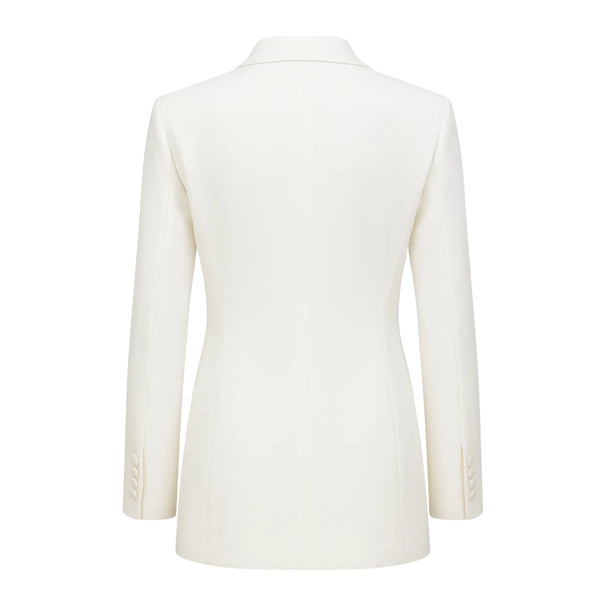 City Hall Wedding | White Wedding Suit Jacket Double Breasted - Suit - The Tailory New York