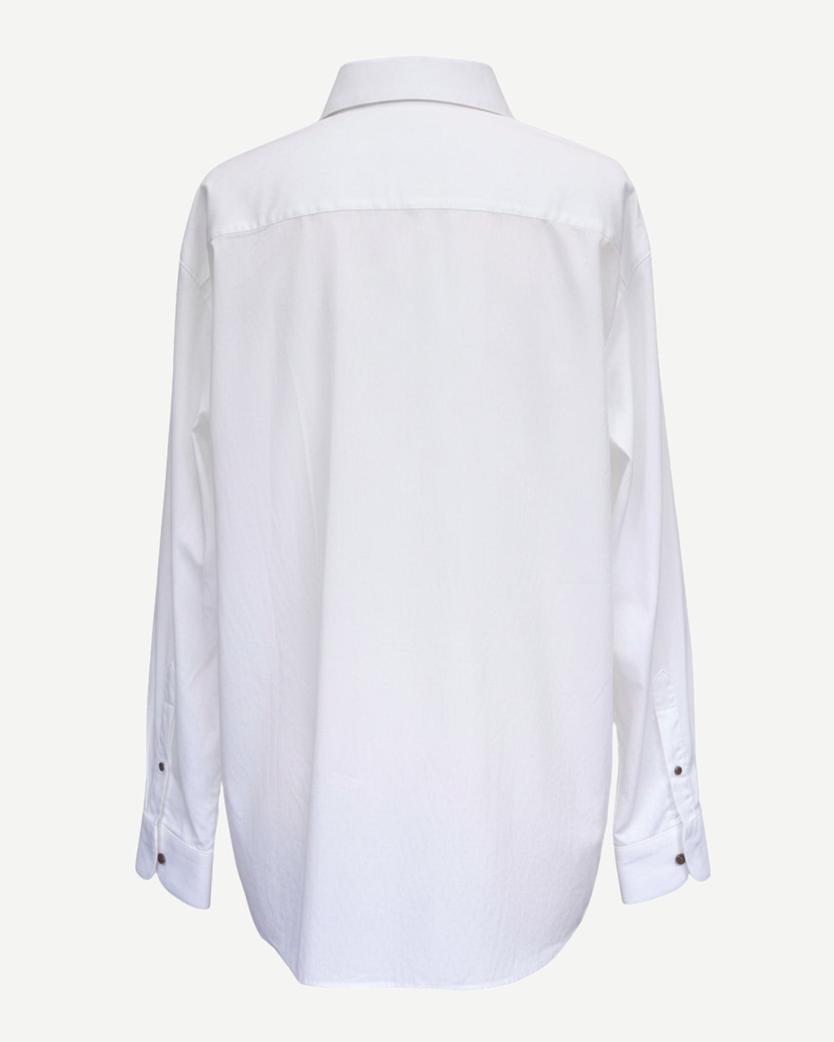 Tailory white oversized tailored shirt back view