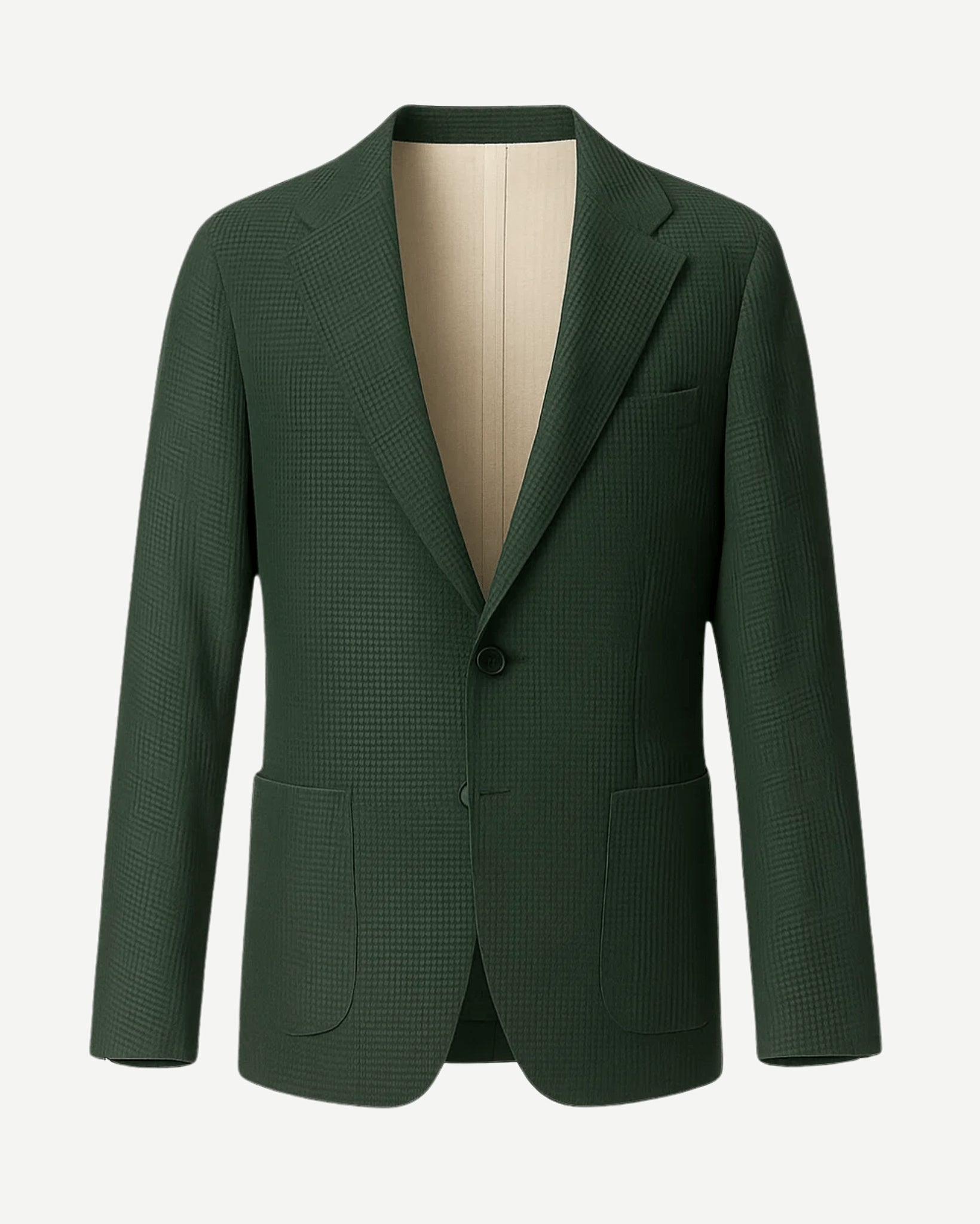 Tailory green textured wool sport coat front view