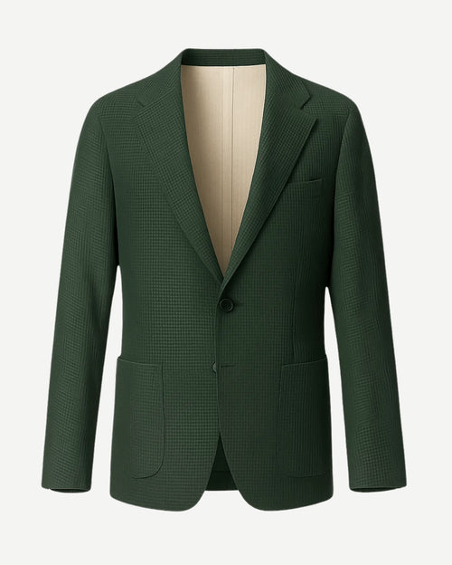 Tailory green textured wool sport coat front view