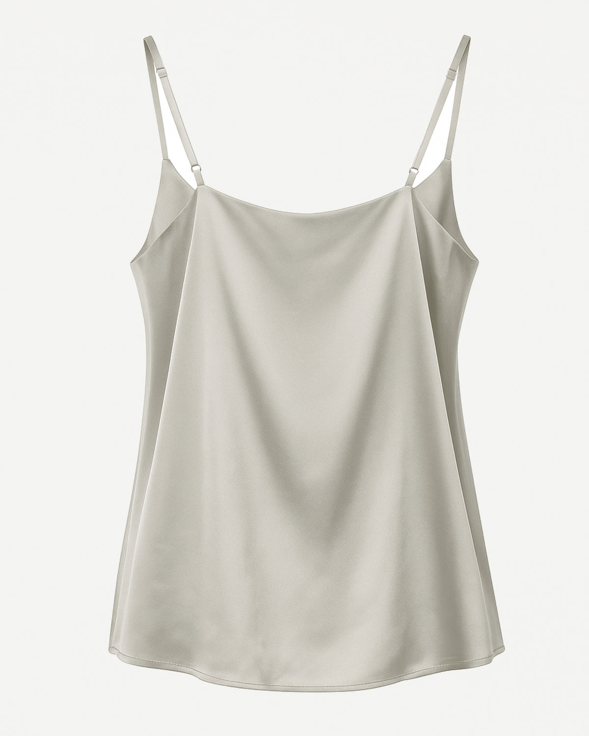 Tailory sage silk charmeuse cowl neck camisole back view