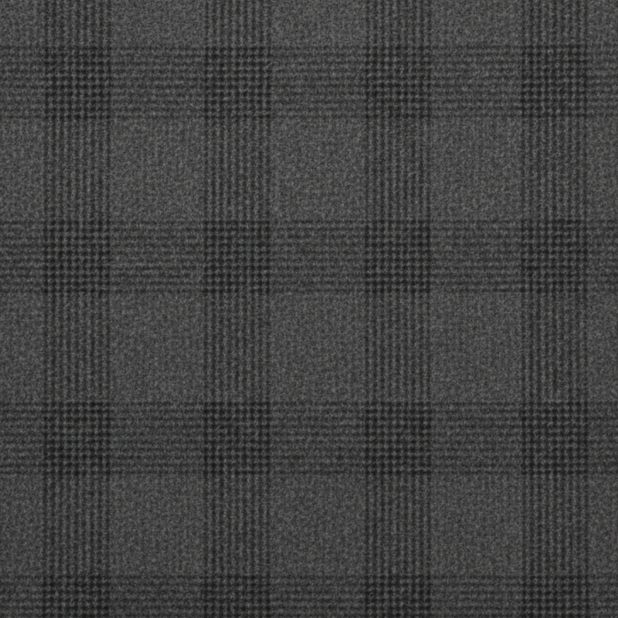 Tailory grey/black plaid wool suiting fabric swatch