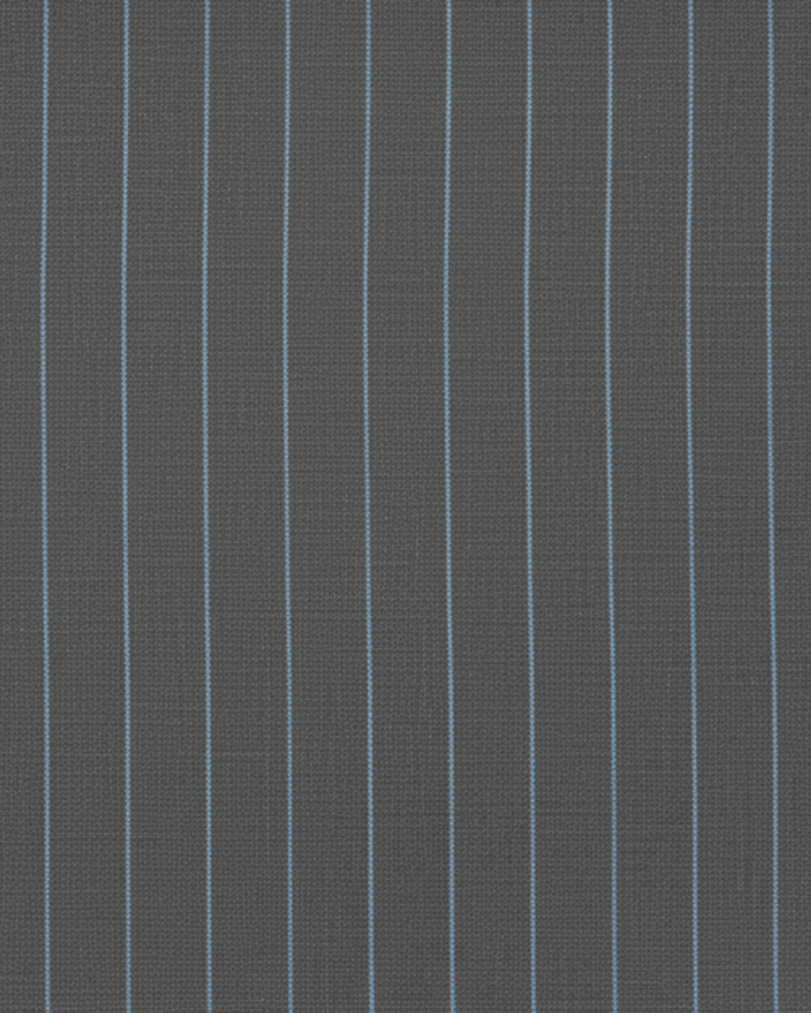 Tailory grey pinstripe wool suiting fabric swatch