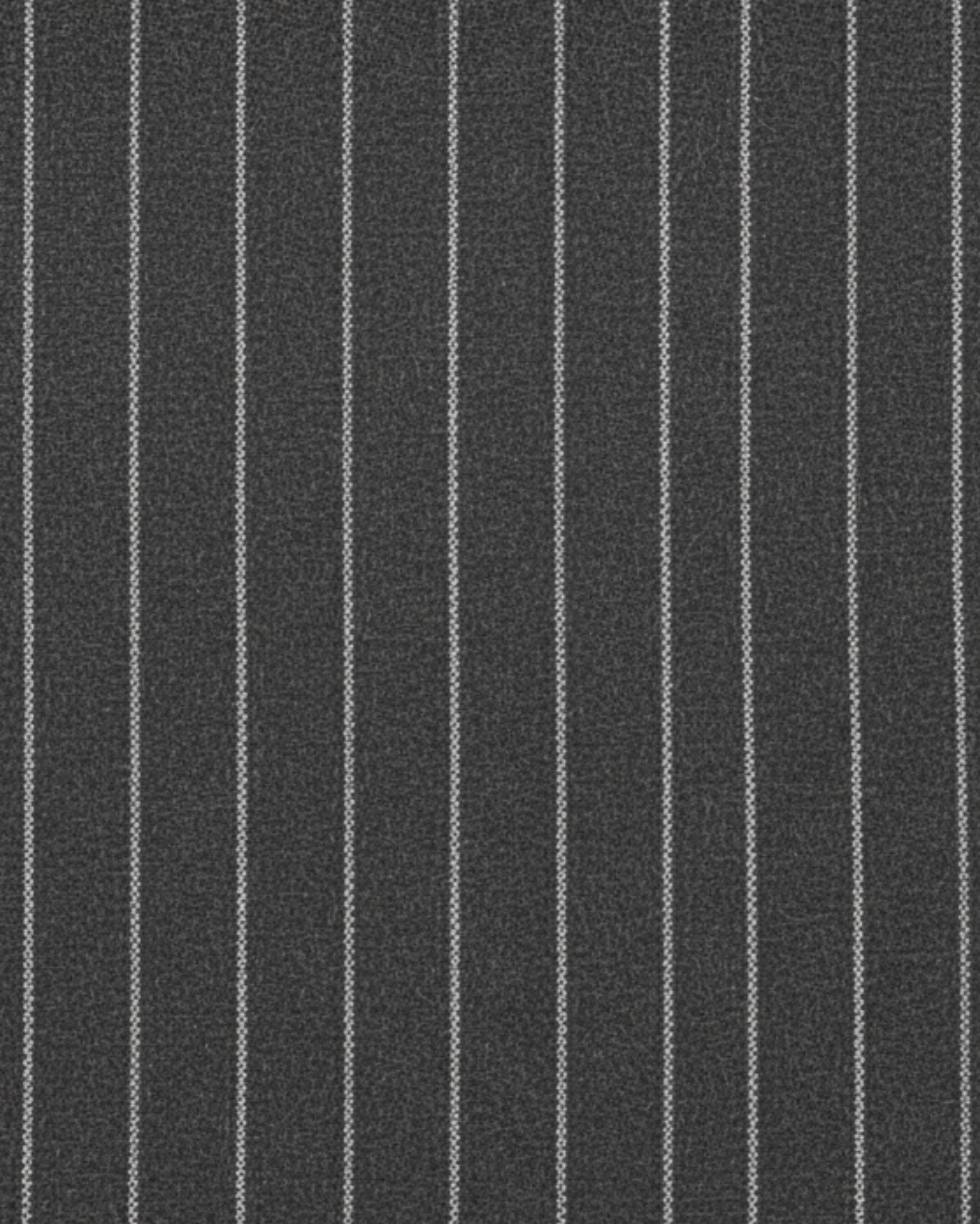 Tailory grey pinstripe wool suiting fabric swatch