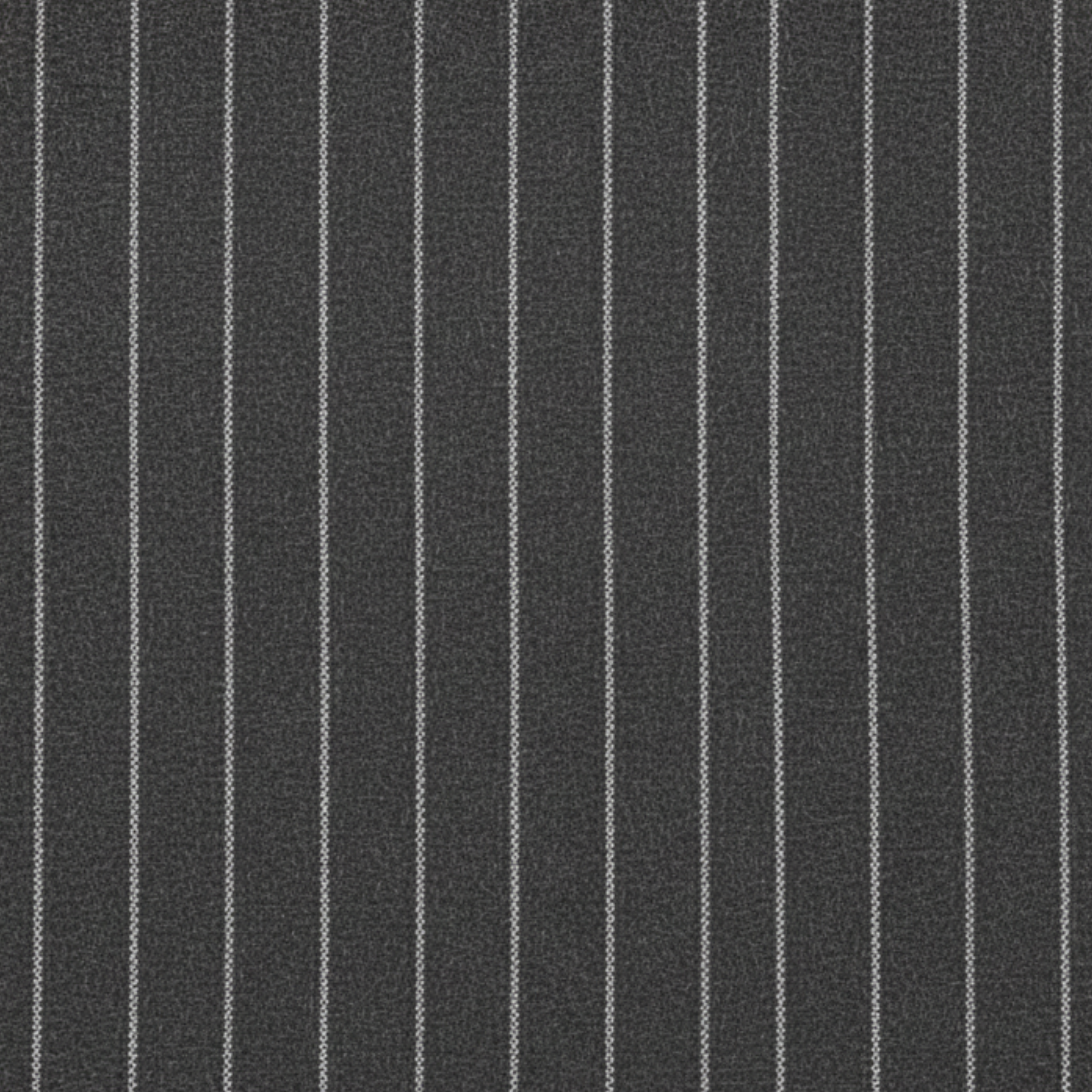 Tailory grey pinstripe wool suiting fabric swatch