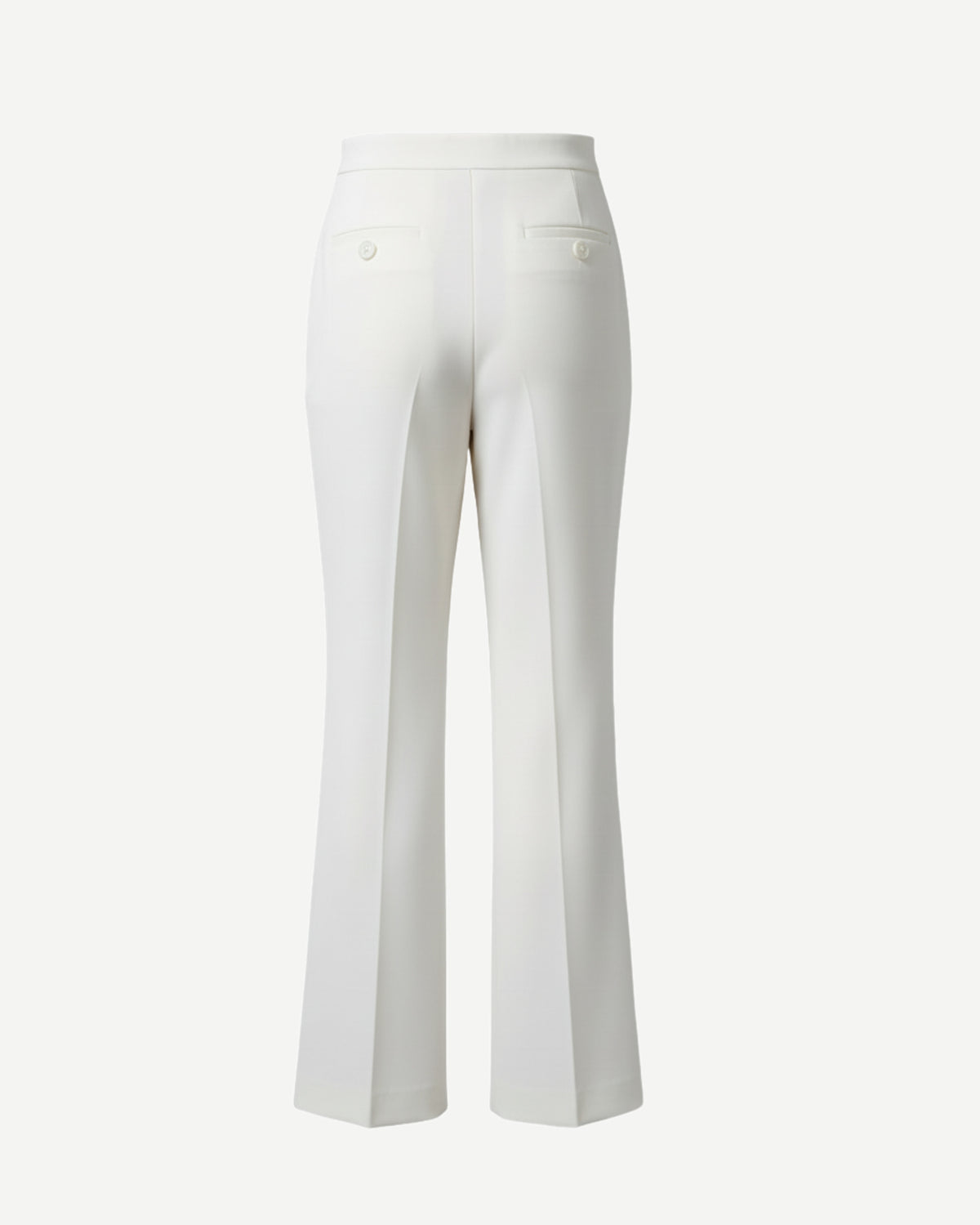 Tailory ivory flared tailored suit trousers back view