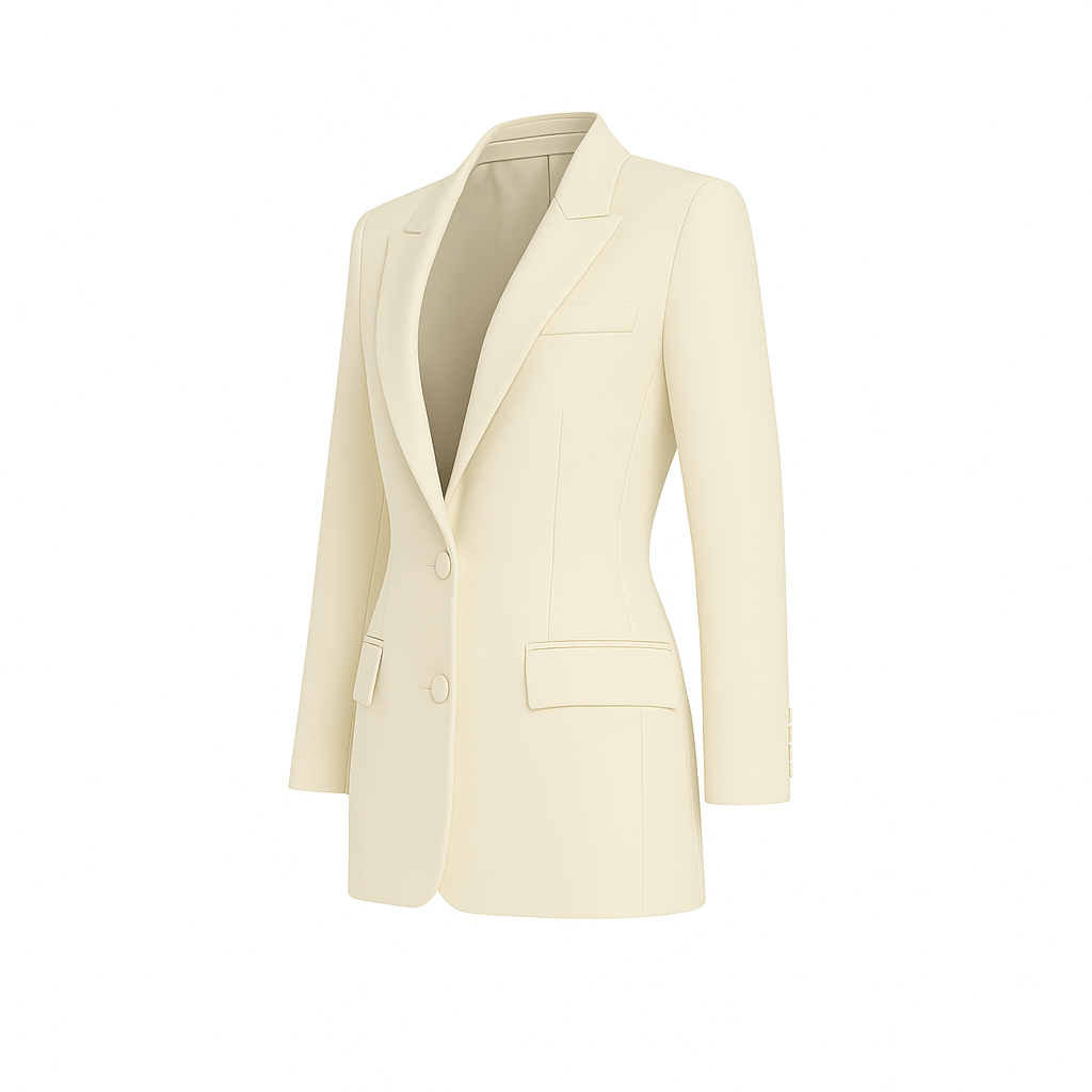 Ivory Loro Piana Women's City Hall Wedding Blazer - Blazer - The Tailory New York