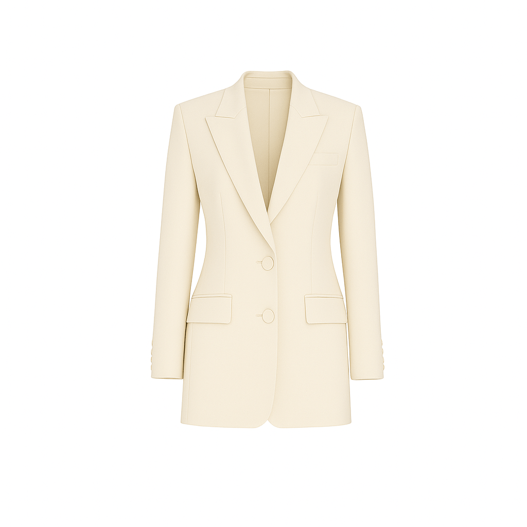 Ivory Loro Piana Women's City Hall Wedding Blazer - Blazer - The Tailory New York