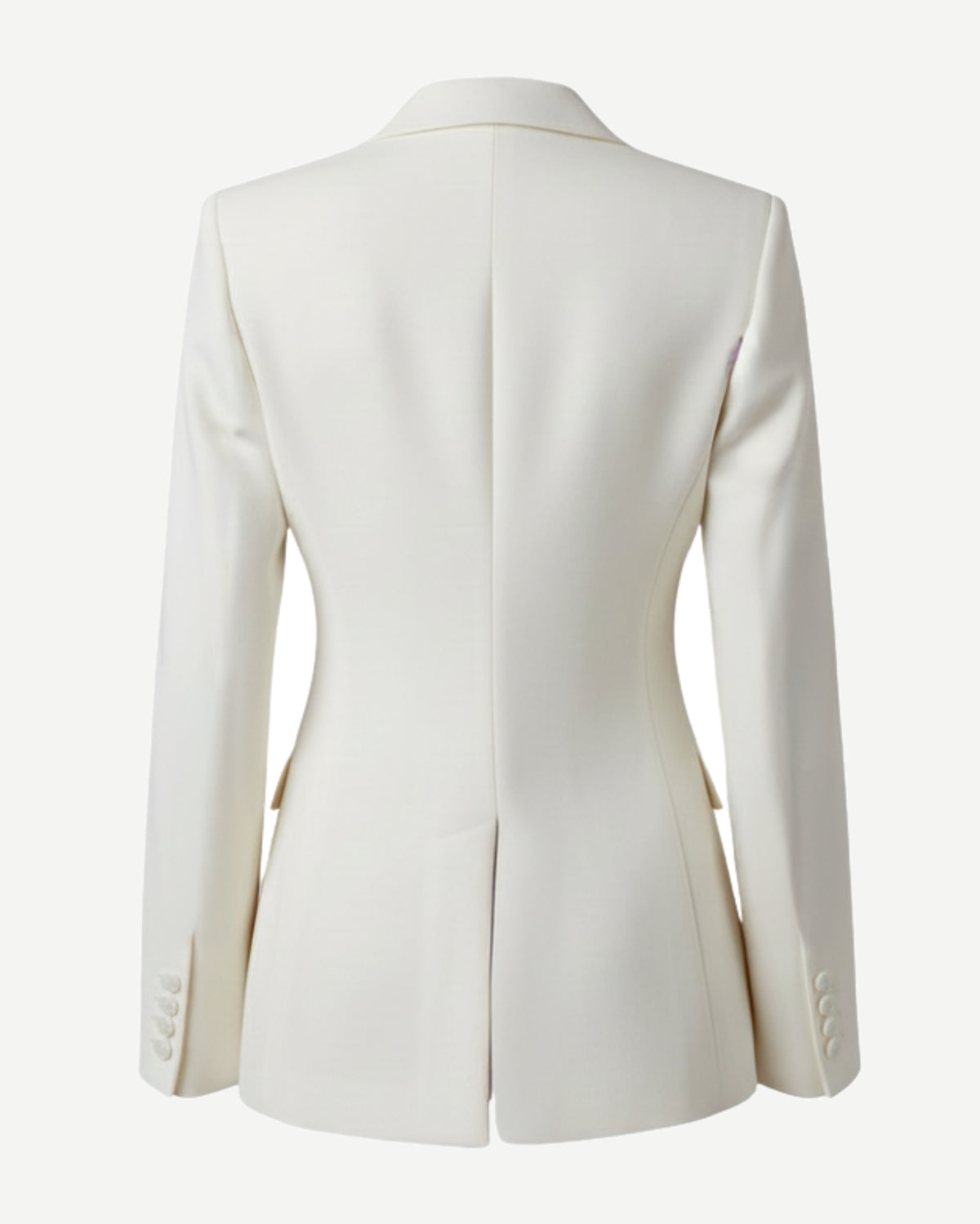 Tailory ivory tailored blazer with sculpted silhouette back view