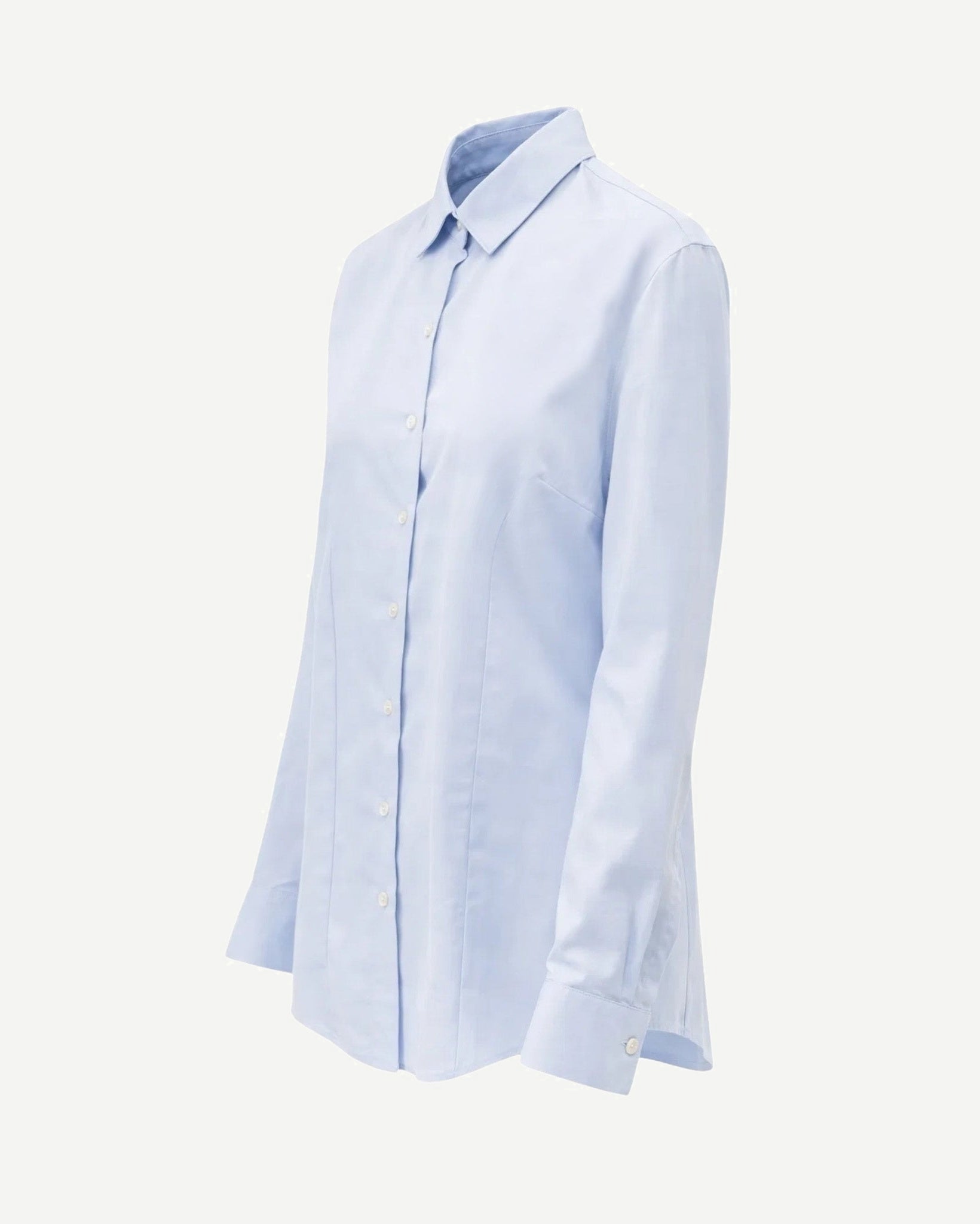 Tailory light blue tailored shirt side view