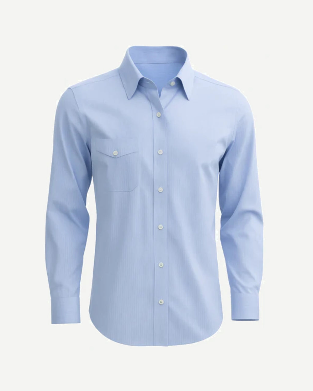 Light Blue Pinstripe Dress Shirt