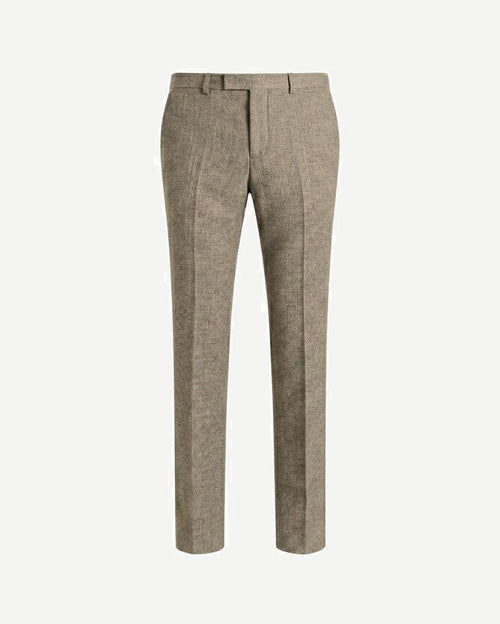 Loro Piana Beige Wool Tailored Trousers