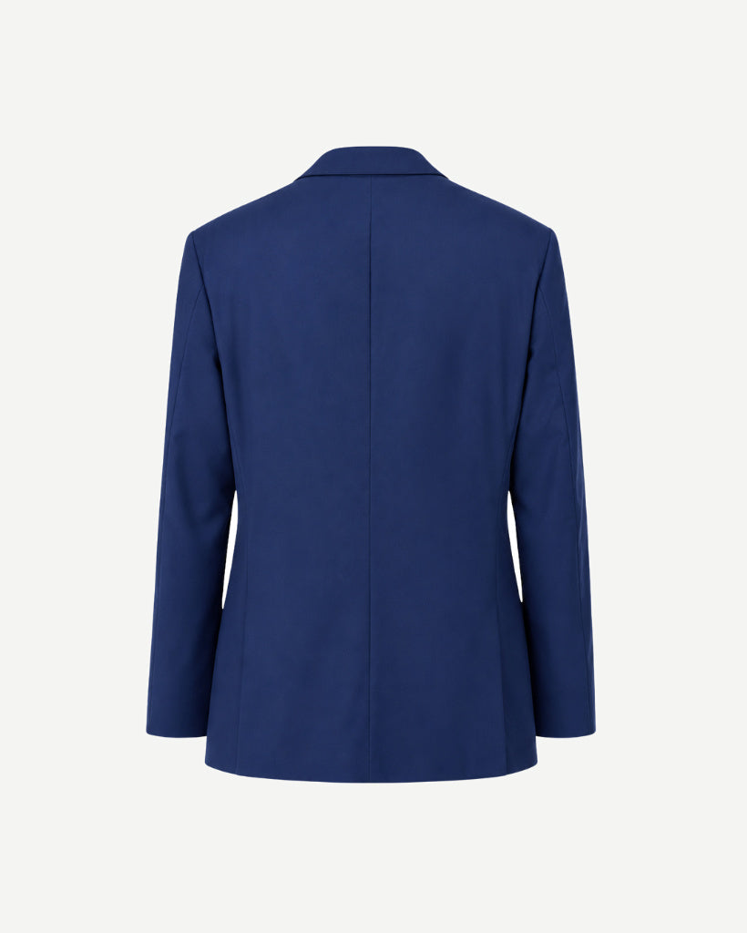 Blue blazer on a white background