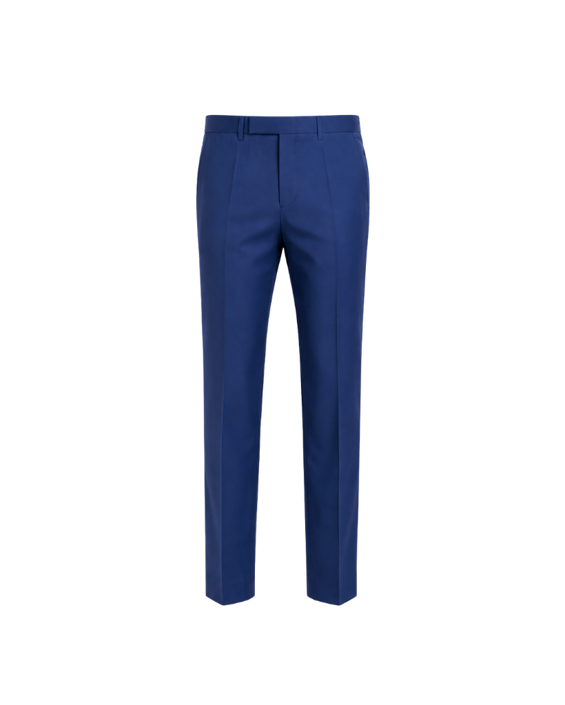 Loro Piana Blue 100% Wool Men’s Tapered Trousers feature a sleek, modern silhouette in rich blue wool, designed for refined tailoring and comfortable all-day wear.