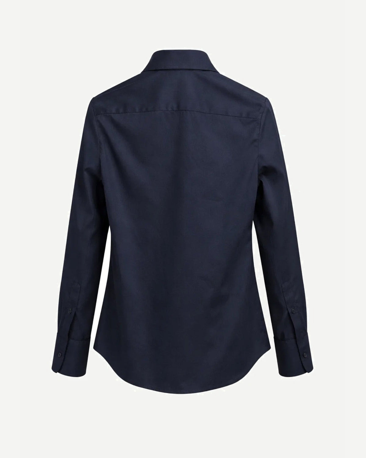 Tailory navy blue button-down shirt back view
