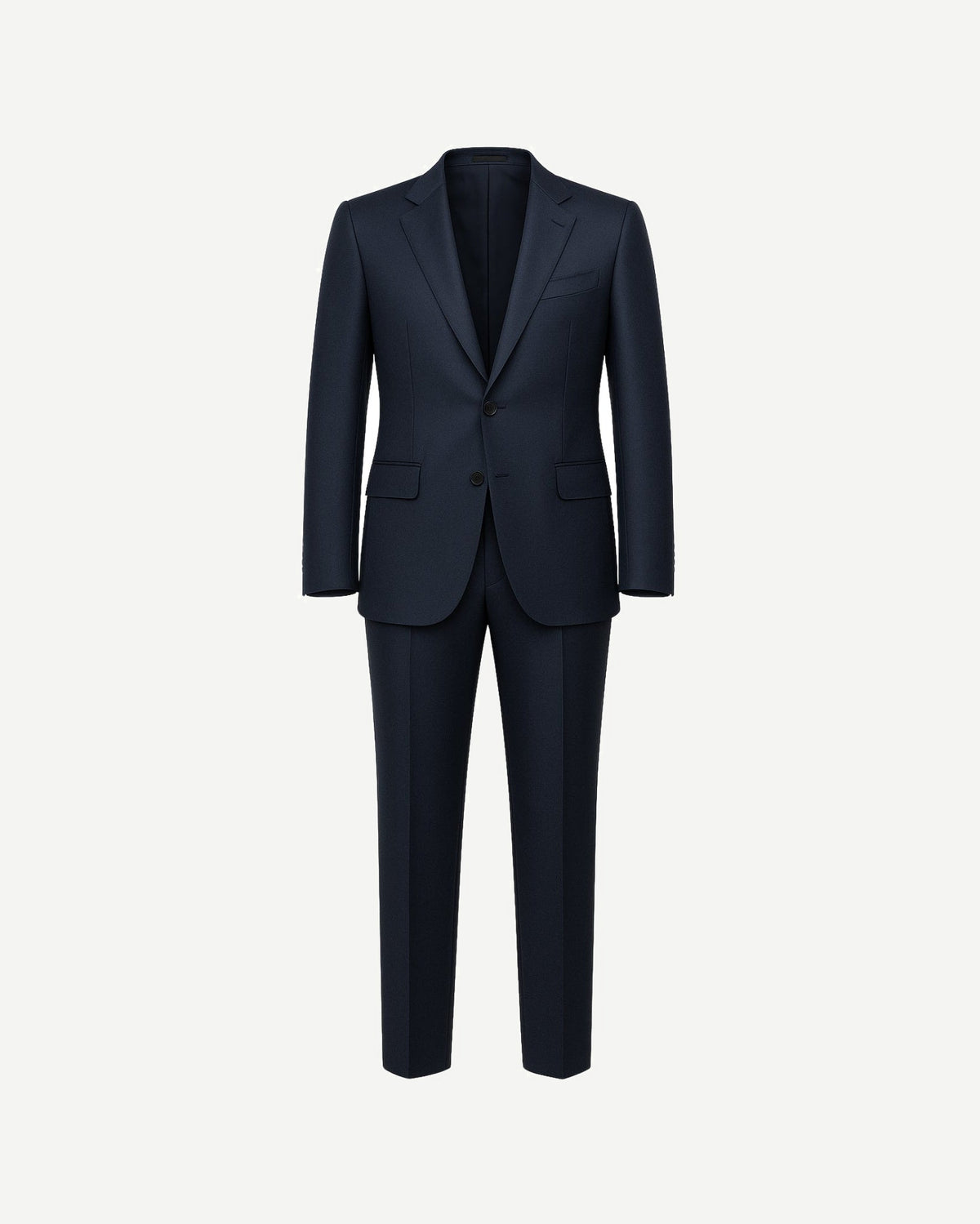 Masculine Fit Everyday Wool Suit in Navy