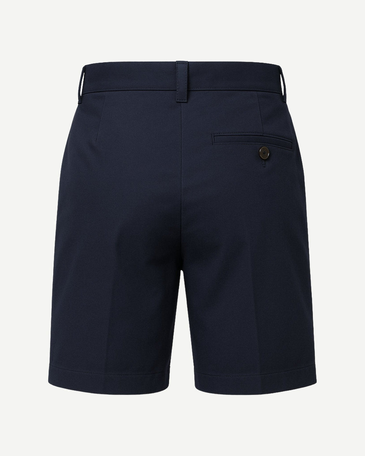 Tailory navy tailored shorts back view